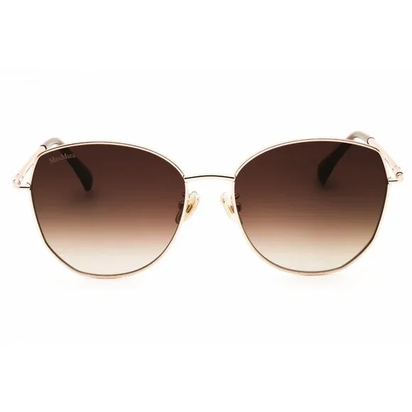 MAX MARA MM0114-32F-58Sunglasses Size 58mm 135mm 17mm GOLD